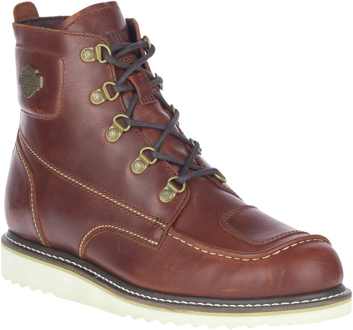 HARLEY-DAVIDSON Herren Hagerman Leather Motorcycle Wedge BootMotorradstiefel 40 EU Barley, 40 EU Bar