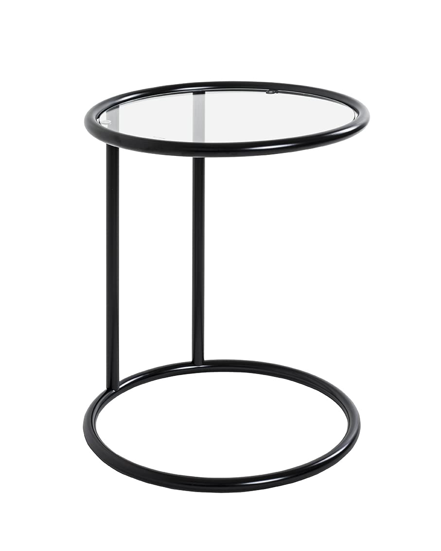 HAKU Möbel Beistelltisch, Metall, schwarz, Ø 45 x H 55 cm Ø 45 x H 55 Schwarz, Ø 45 x H 55 Schwarz