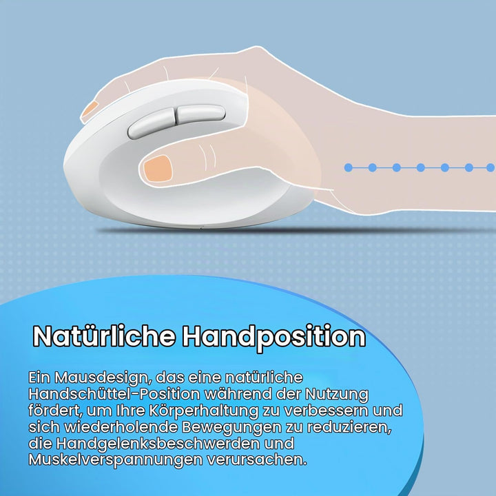 Perixx PERIMICE-719 Ergonomische Maus - Vertikales Design -Extra für kleine Handgrössen und für Unte