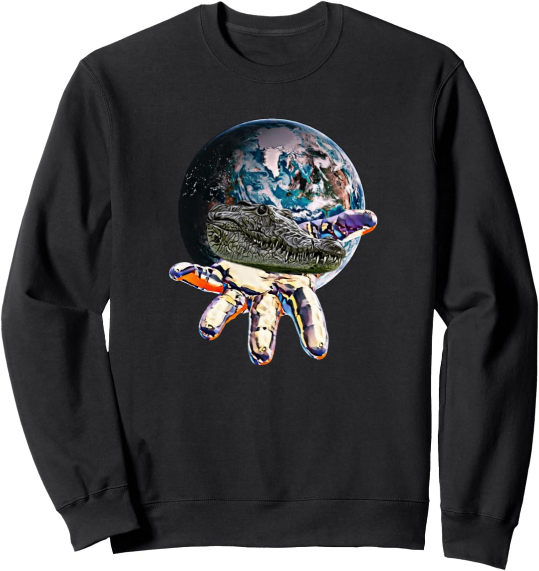 Krokodil Alligator Reptilien Sweatshirt