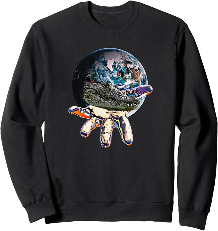 Krokodil Alligator Reptilien Sweatshirt
