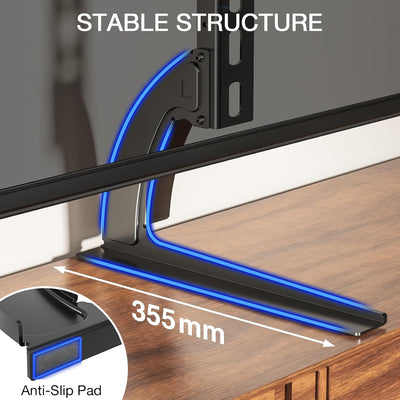 RFIVER Universal TV Standfüsse Füsse Fernseher Beine für 20-65 Zoll Flach Curved TV Ständer Standfus