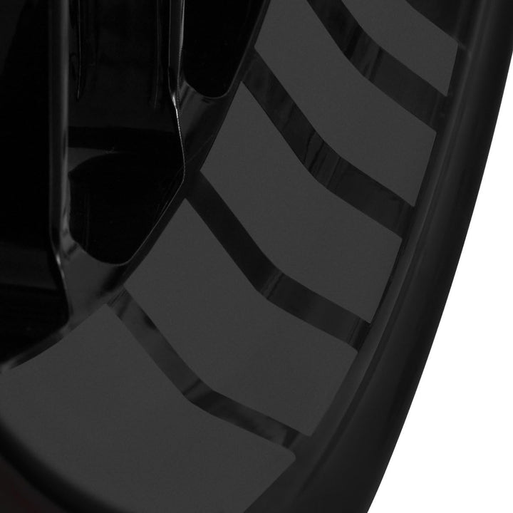 Felgenbettaufkleber im GP Design - Komplettset für 16" bis 19" - Farbe & Breite wählbar anthrazit gl