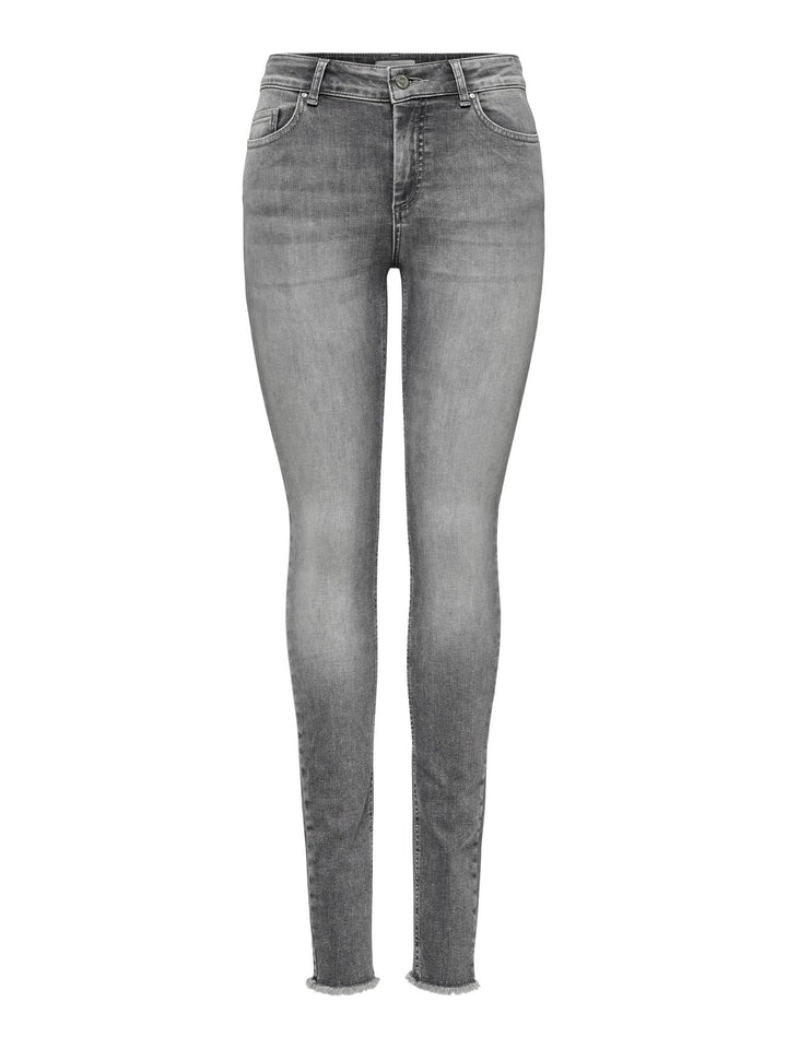 ONLY Female Skinny Jeans ONLBLUSH Mittlere Taille Skinny Fit Jeans XS / 34L Grey Denim, XS / 34L Gre