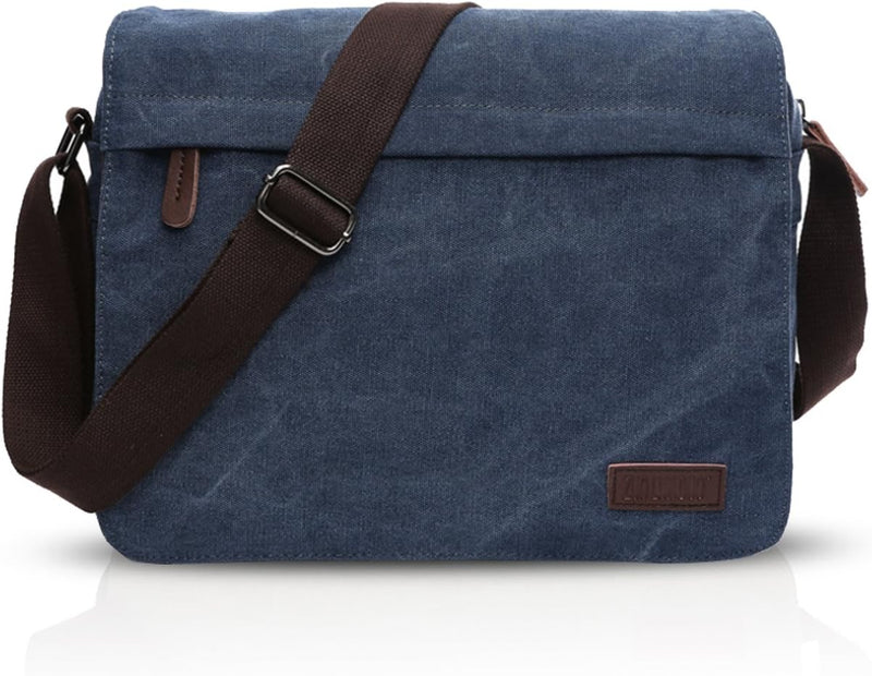 FANDARE New Umhängetasche Herren 9.7-Zoll-Laptop Studenten Reisen Postbote Crossbody Bag Grosse Kapa