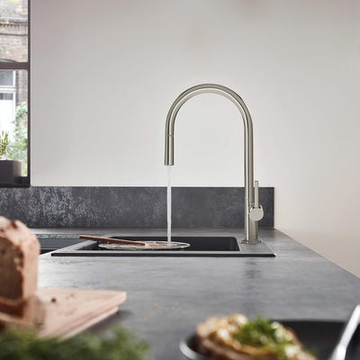 hansgrohe Küchenarmatur Talis M54 (Wasserhahn Küche mit Schlauchbox, 360° schwenkbar, ausziehbarer A