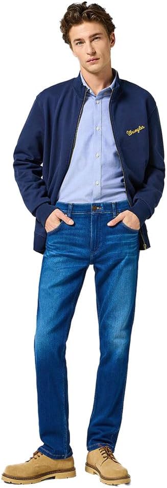 Wrangler Herren Greensboro Jeans 33W / 30L Blue Jam, 33W / 30L Blue Jam