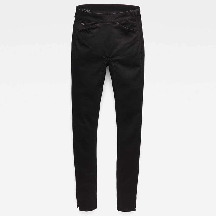G-STAR Damen High Jegging Ankle Jeans 24W / 30L Schwarz (Jet Black Water Protected D14418-9142-a840)