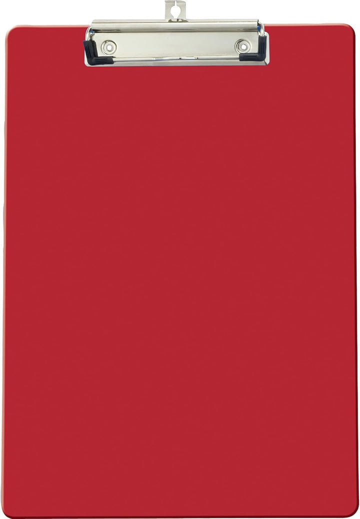 Officemate Recycled Plastic Clipboard, Letter Size, Red, Pack of 6 (83083) rot, rot