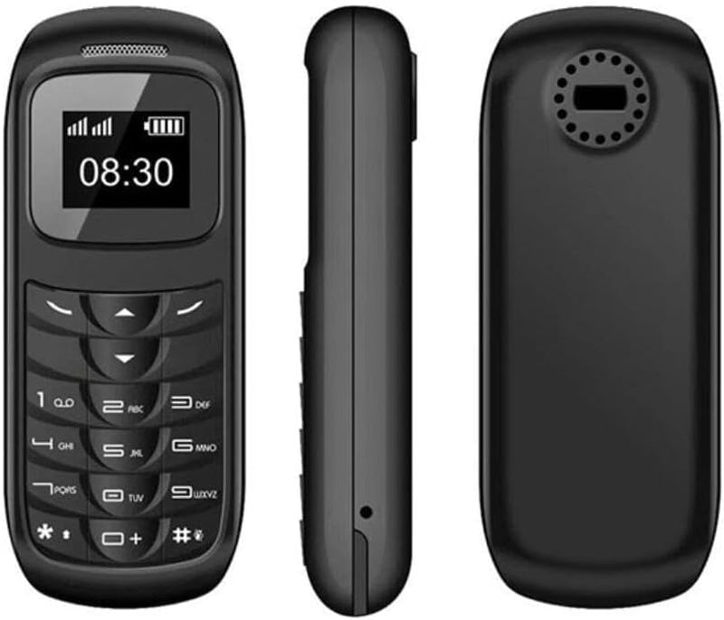 MiRUSI Kleinstes Mini-Handy GSM Unlocked BM70 Handy (Schwarz), Schwarz