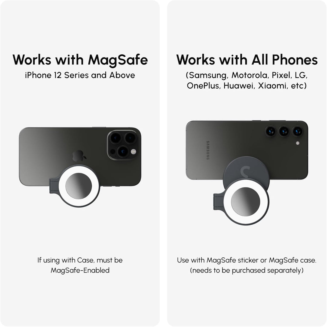 ShiftCam SnapStudio Light - LED-Magnetringlicht mit regelbarer Helligkeit, regelbarer Temperatur, US