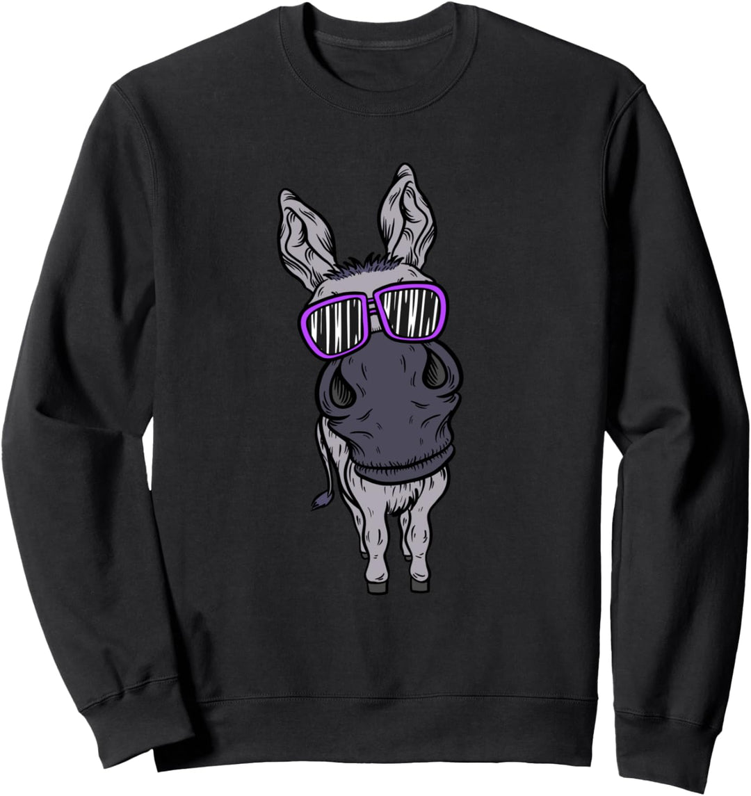 Lustiger Hausesel Bauernhof Pferd Maulesel Maultier Esel Sweatshirt