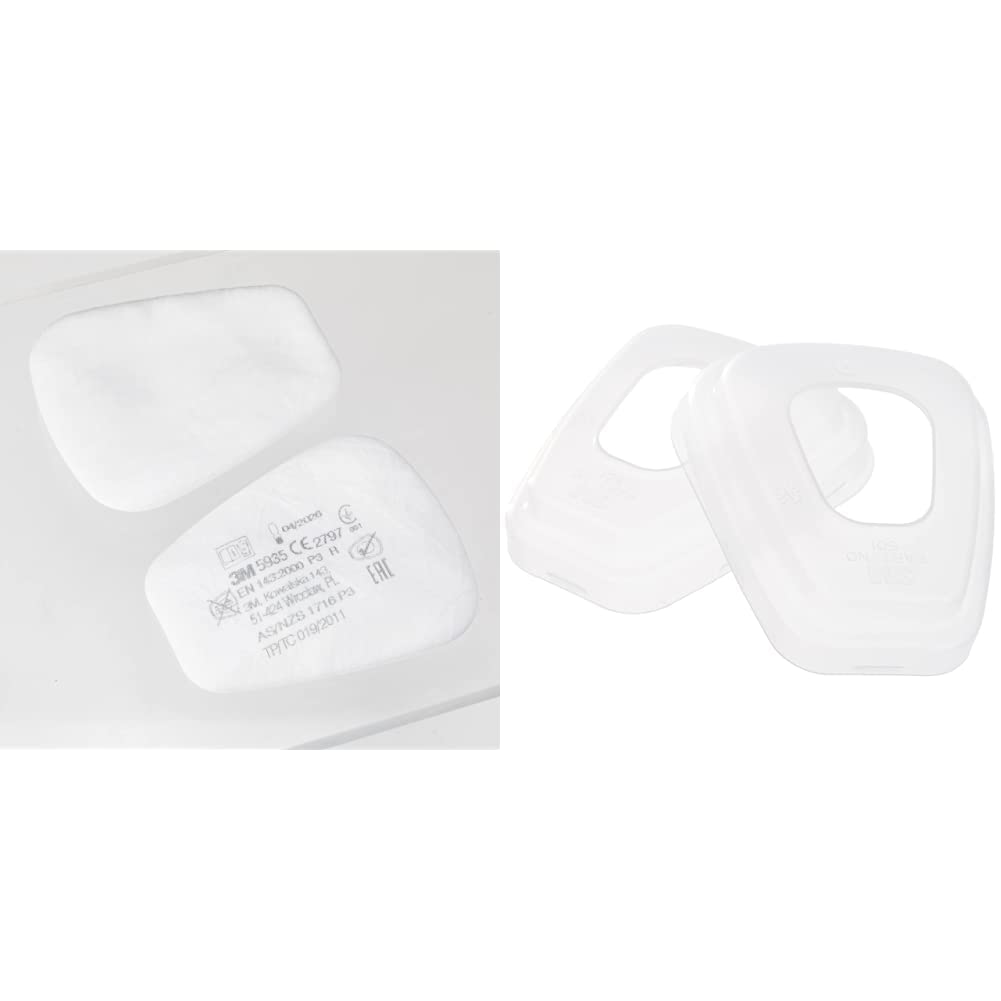 3M Partikel-Einlegefilter 5935, 10 Paar & K0501 70-0707-5798-7 Beutel mit 2 Ringen zur Kombination v