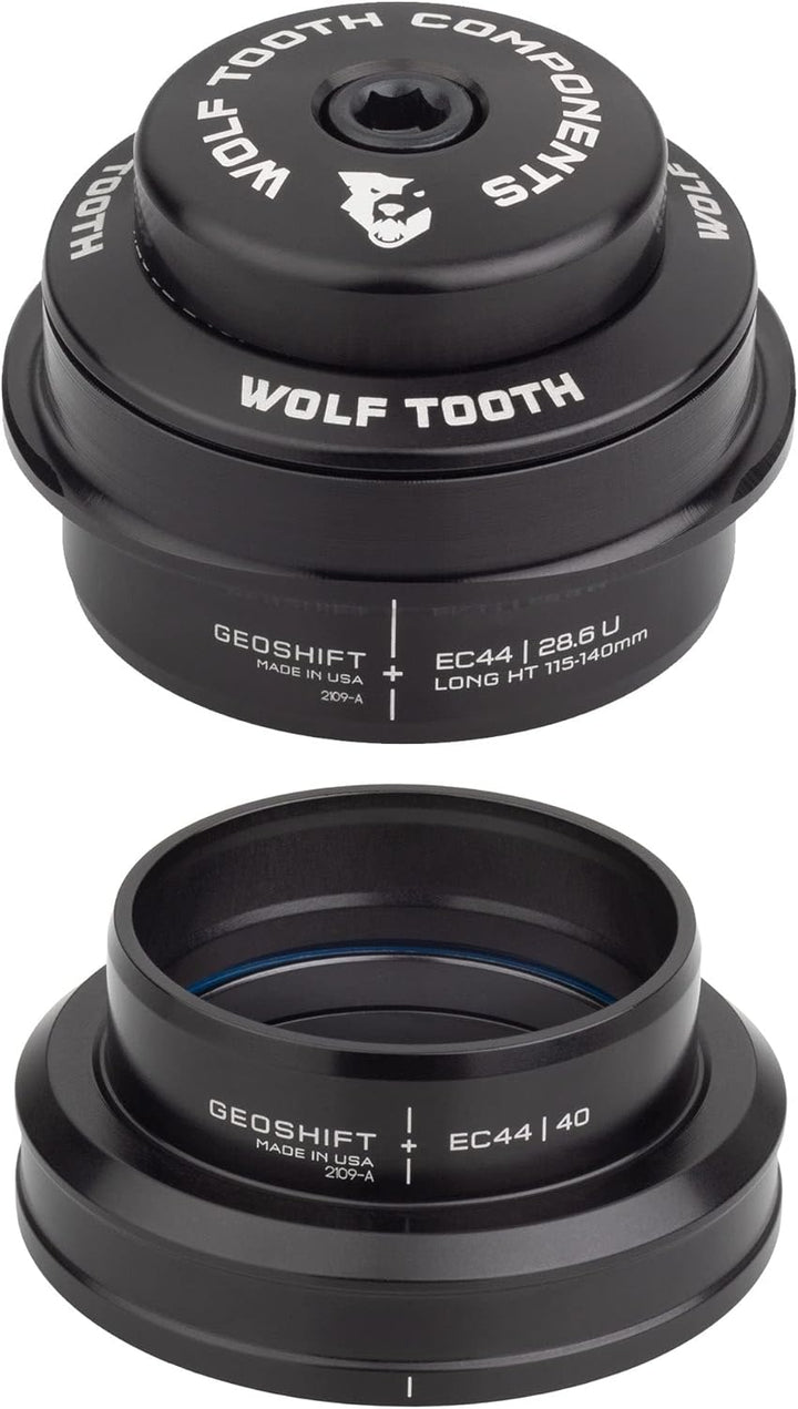 Wolf Tooth EC44 Upper ZS56 GeoShift unten 2 Grad Performance Angle Headset kurz XL, XL