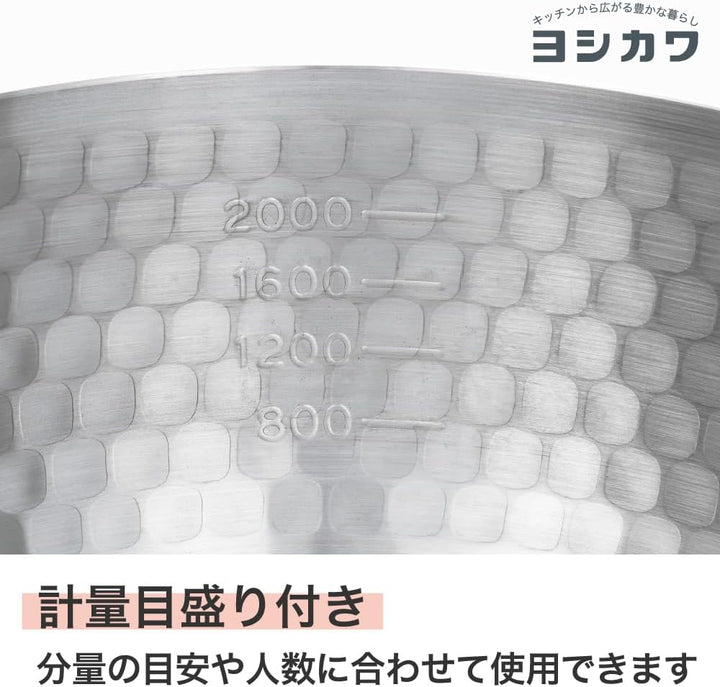 YOSHIKAWA Yukihira Stielkasserolle, 3 l 3 quart, 3 quart