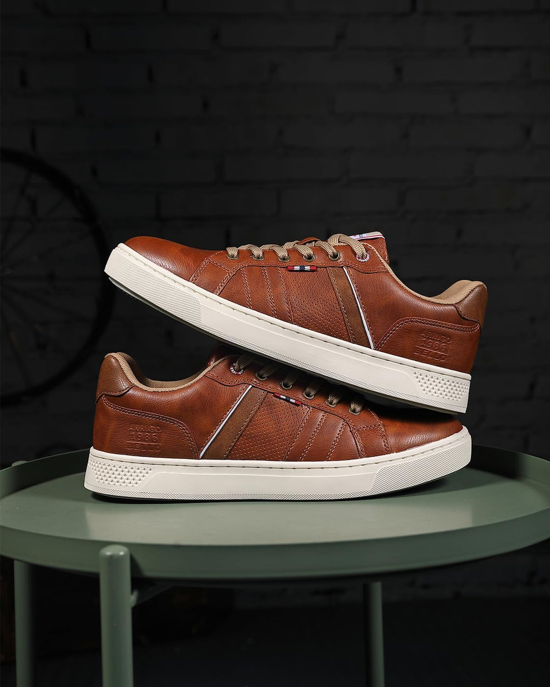 ARRIGO BELLO Herren Freizeitschuhe Schuhe Sneakers Wanderschuhe Leders Laufschuhe Leichtgewicht Outd