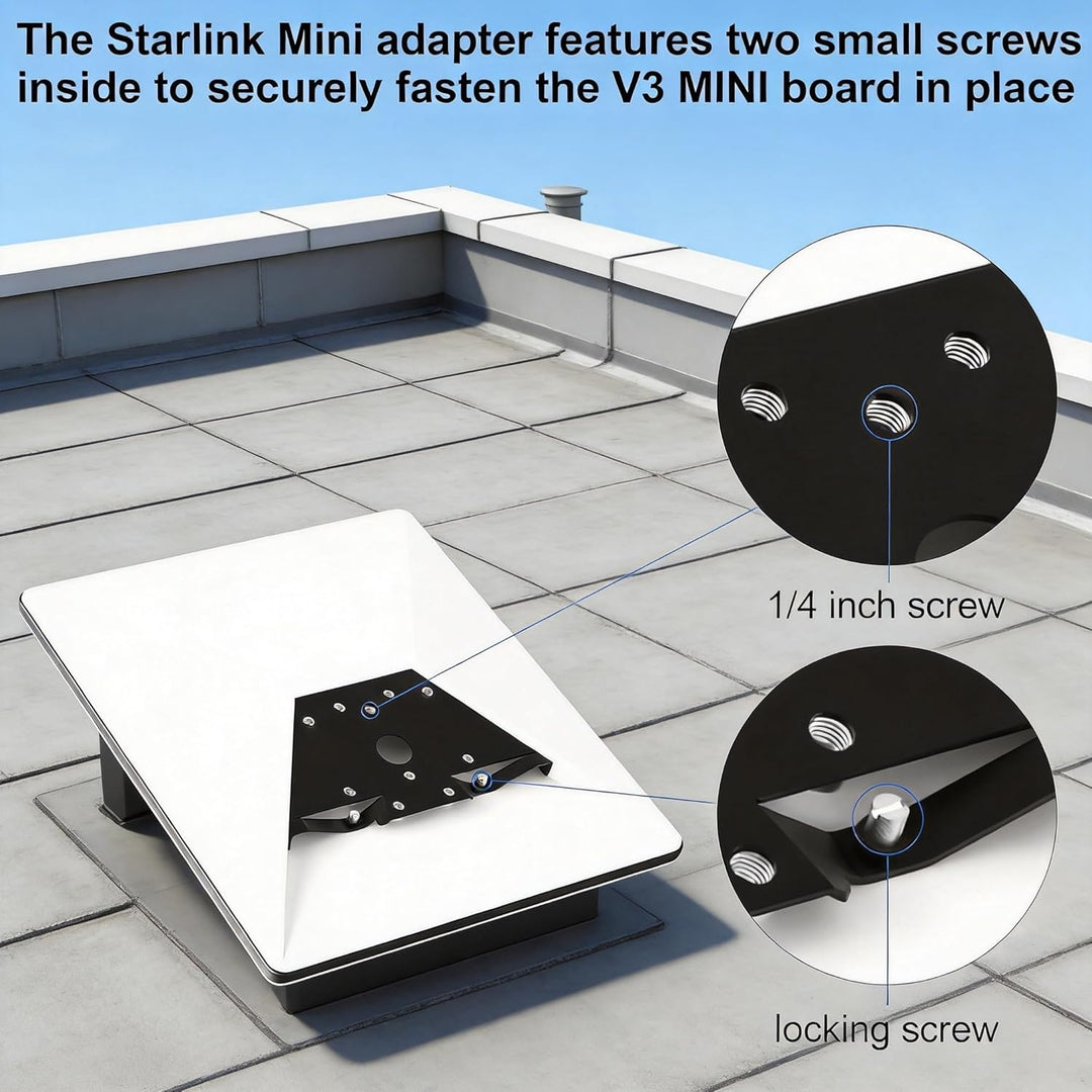Starlink Mini Tripod Mount, Adjustable Heavy-Duty Stand Mount,Starlink Internet Kit Satellite Pole M