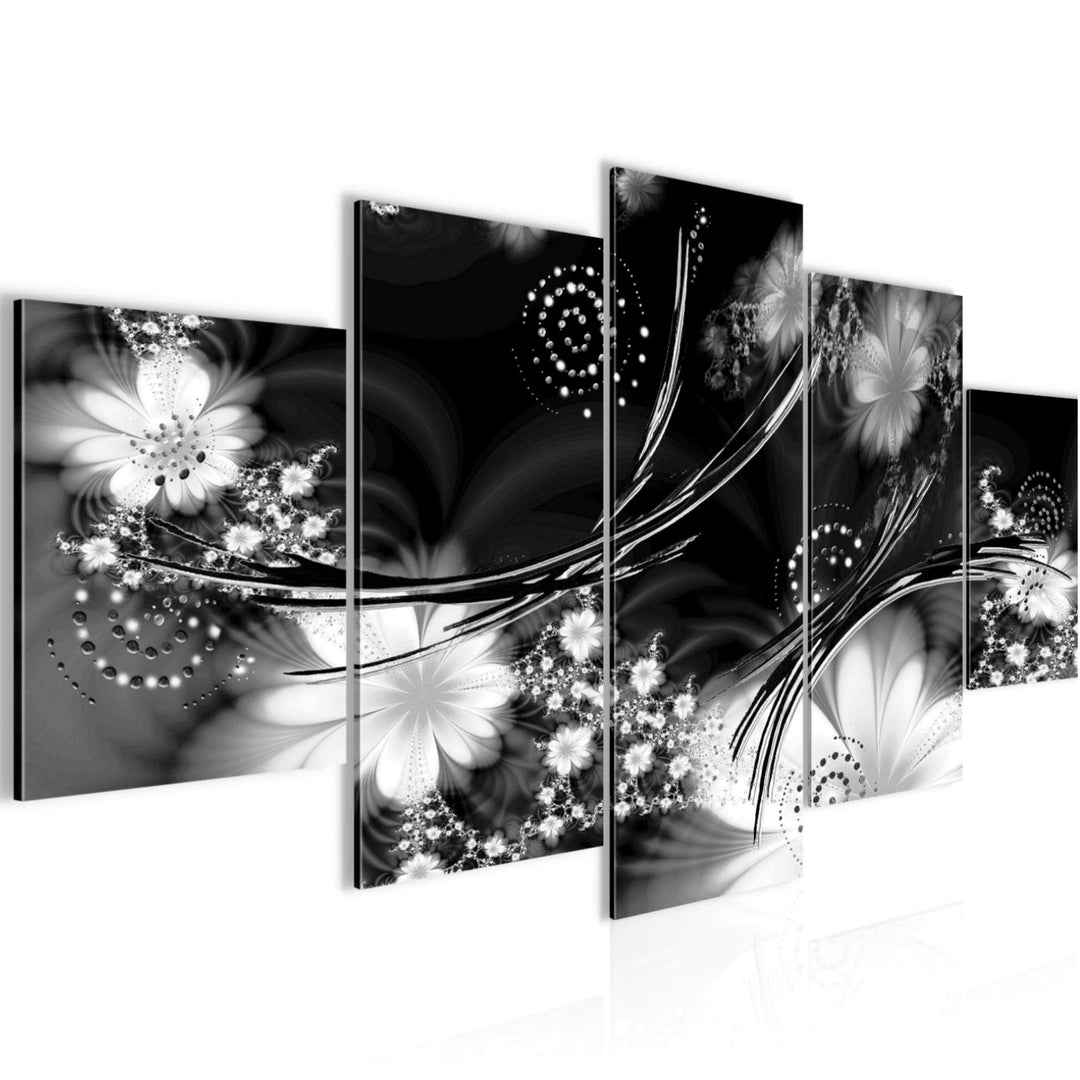 Runa Art Wandbilder Abstrakt 5 Teilig Bild auf Vlies Leinwand Deko Wohnzimmer Schlafzimmer Ornamente