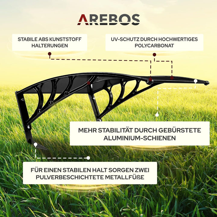 Arebos Mähroboter Garage | Rasenmäher Rasenroboter Automower | Carport 102 x 79 x 46 cm | Witterungs