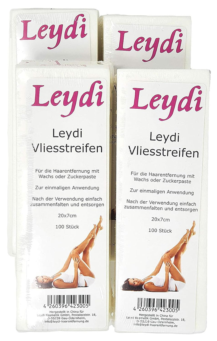 SPARANGEBOT: 800 Leydi Vliesstreifen - für die Haarentfernung mit Warmwachs und Zuckerpaste