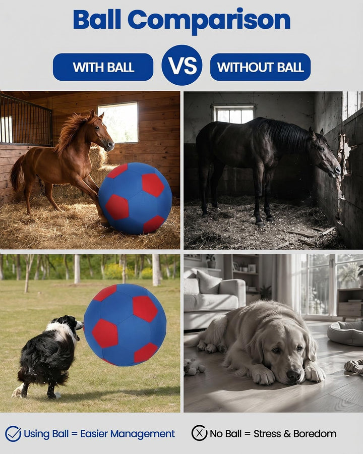 ANC POP Herding Ball für Hunde Pferdeball &amp; Ballhülle 63,5 cm Ball für Pferde gross mit Handpumpe zu