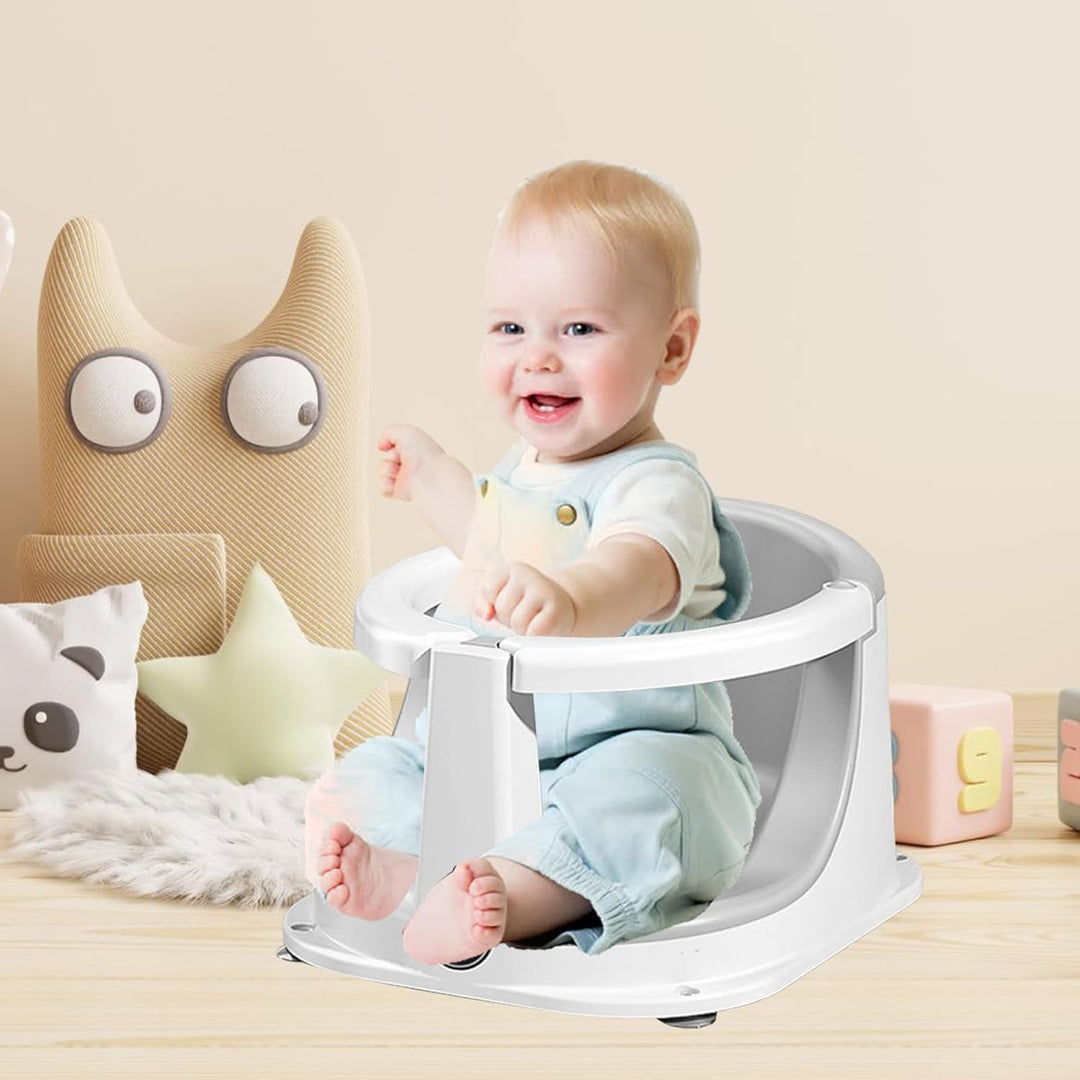 Baby Badewannen Sitzhilfe | Rutschfester Badesitz Mit Temperatur-Sensor Für Sitzende Babys,Sicherhei