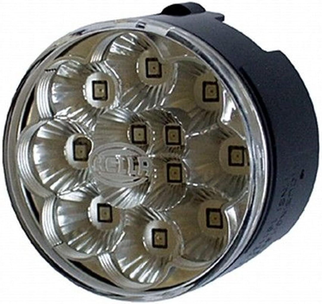 HELLA - Blinkleuchte - LED - 24V - Einbau/Schraubanschluss - Lichtscheibenfarbe: glasklar - hinten/l