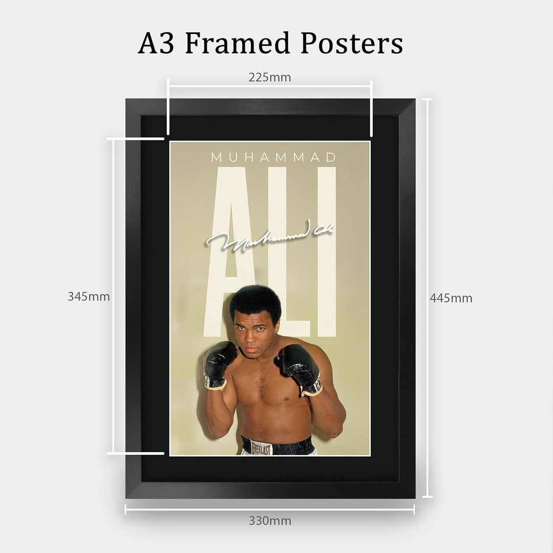 HWC Trading Muhammad Ali Boxing Geschenke Gedruckter Signierter Autogramm Poster für Fans von Boxspo