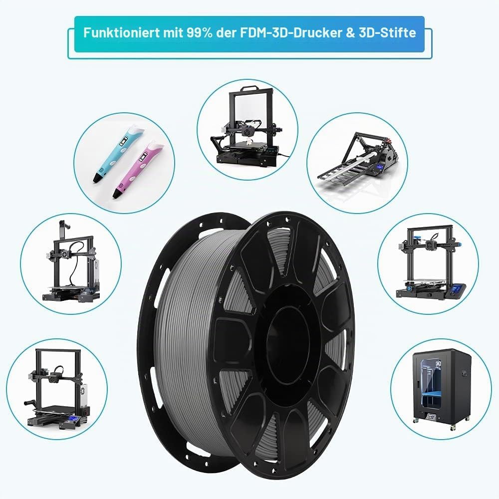 Creality Offizielles PLA Filament 1.75mm, 3D Drucker Filament, Filament-3D-Druckmaterialien, Toleran