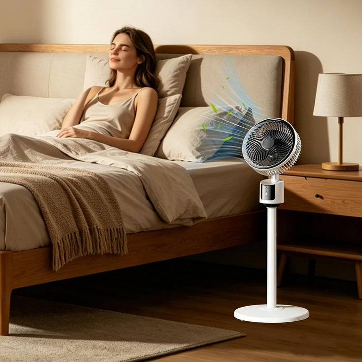 Standventilator, leise, 3 Geschwindigkeiten, USB-betrieben, gross, leistungsstarker Ventilator für Z