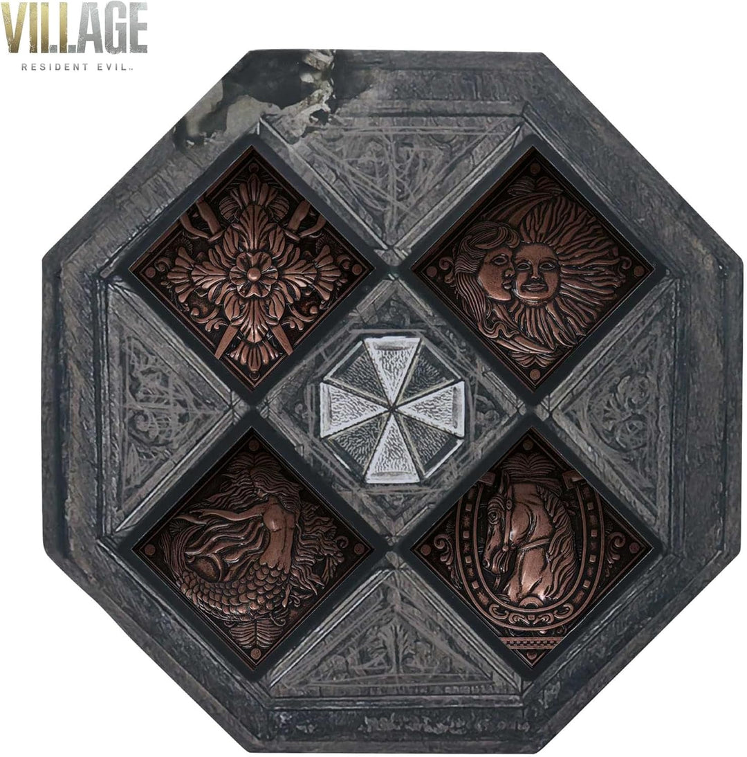 FANATTIK Resident Evil VIII – Dorfnachbildung Hauswappen Medaillon Kollektion, Einheitsgrösse, Kunst