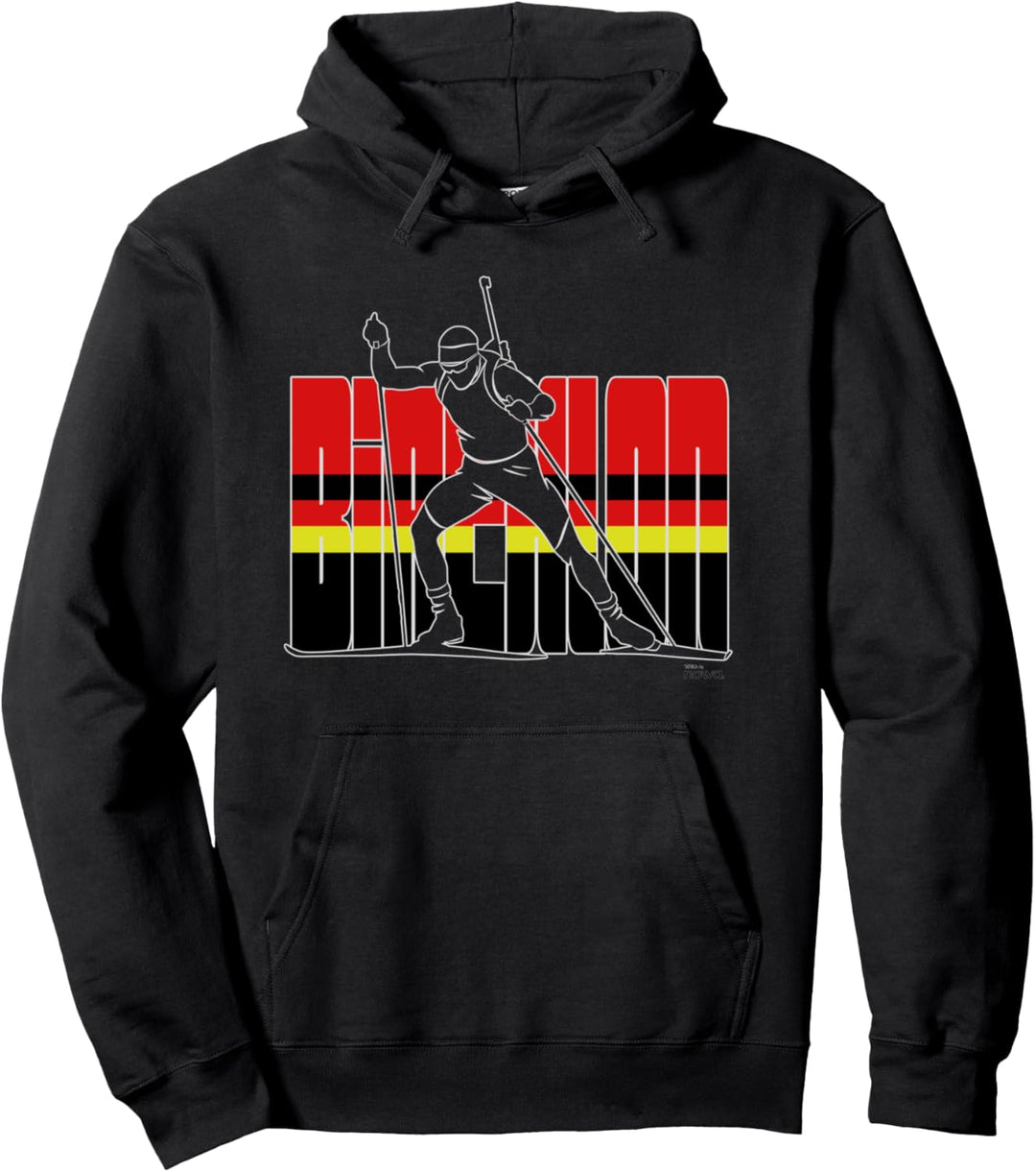 SKI WINTERSPORT LANGLAUF BIATHLON NORDISCH DEUTSCHLAND Pullover Hoodie