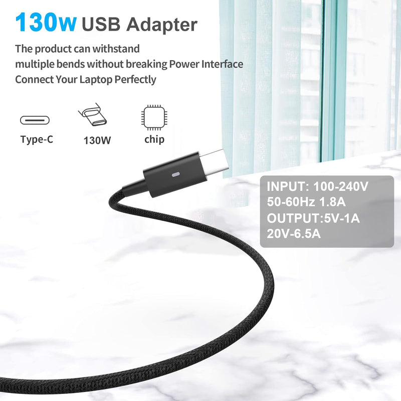 130 W USB C Typ C Netzteil Ladegerät PC tragbar für 0K00F5 K00F5 Dell XPS 15 9575 Dell XPS 15 9570 D