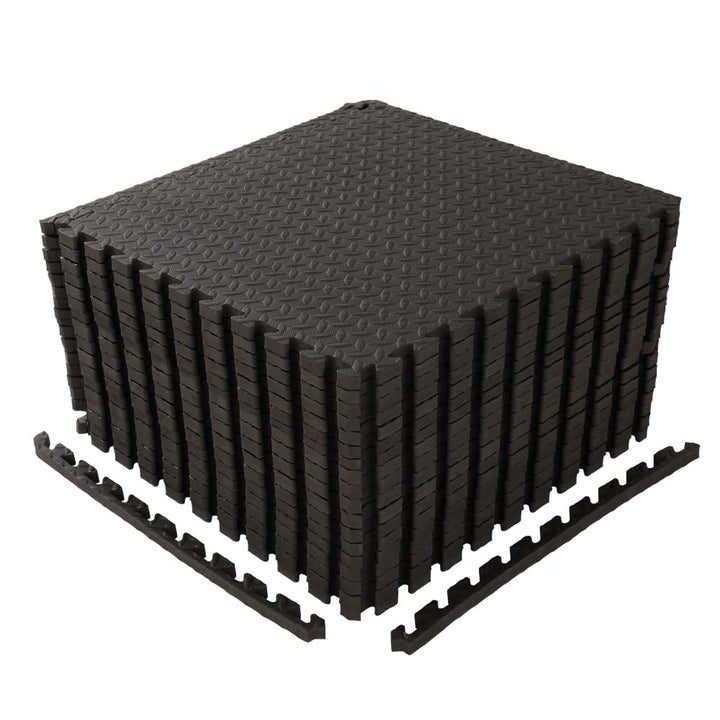 LEADZM 18-72 Bodenschutzmatte Set, Schutzmatten, 60 x 60 x 1 cm, EVA Turnmatten, Gymnastikmatten, Pu