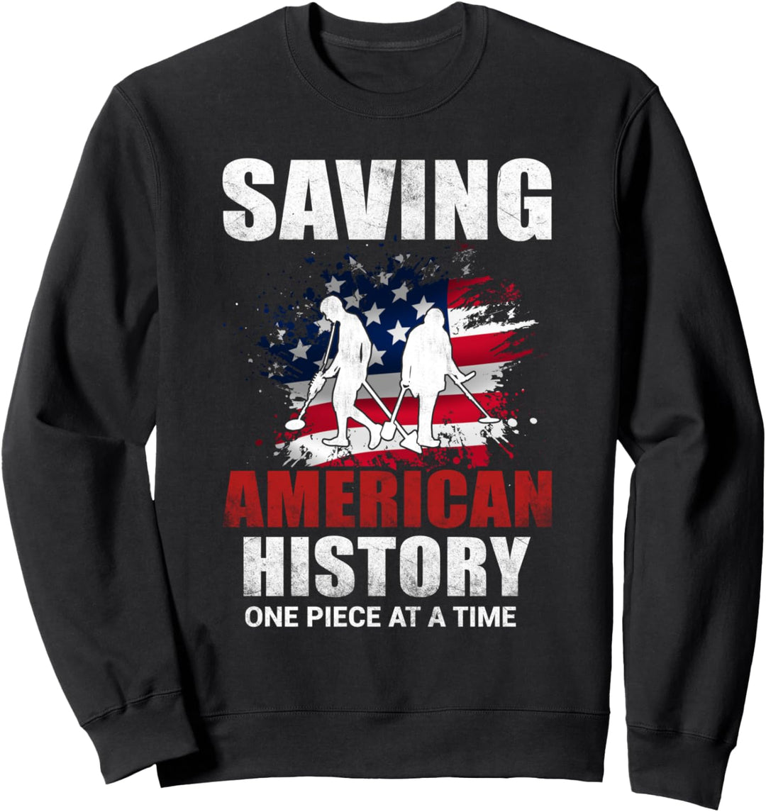 Herren-Metalldetektion Speichern der amerikanischen Sweatshirt