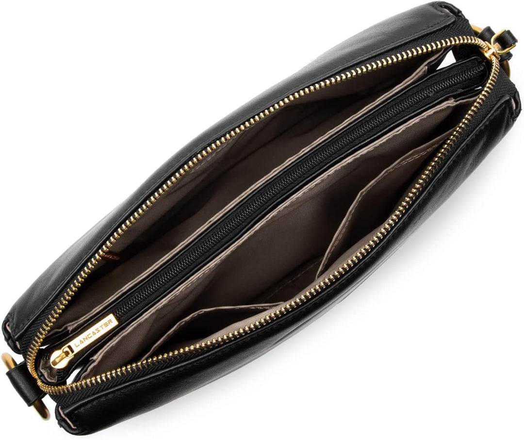 Lancaster Unisex Soft Matelassé Stofftasche Schwarz, Schwarz