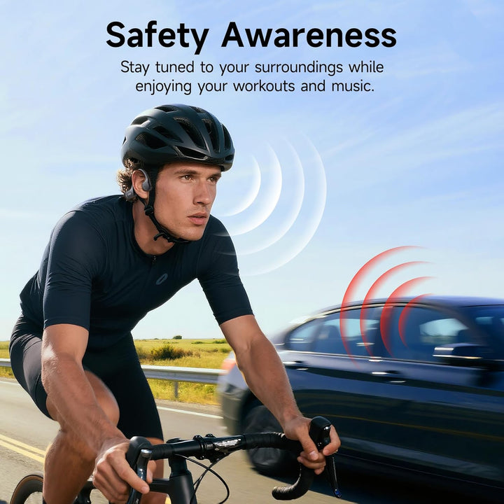 LOBKIN Knochenschall Kopfhörer Bluetooth,Open Ear Kopfhörer Kabellos Bone Conduction Headphones Blue