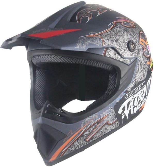 Kinder Crosshelm Mejia – Motorradhelm für Kinder, ABS-Schale, robuster Kinderhelm für Downhill, Quad