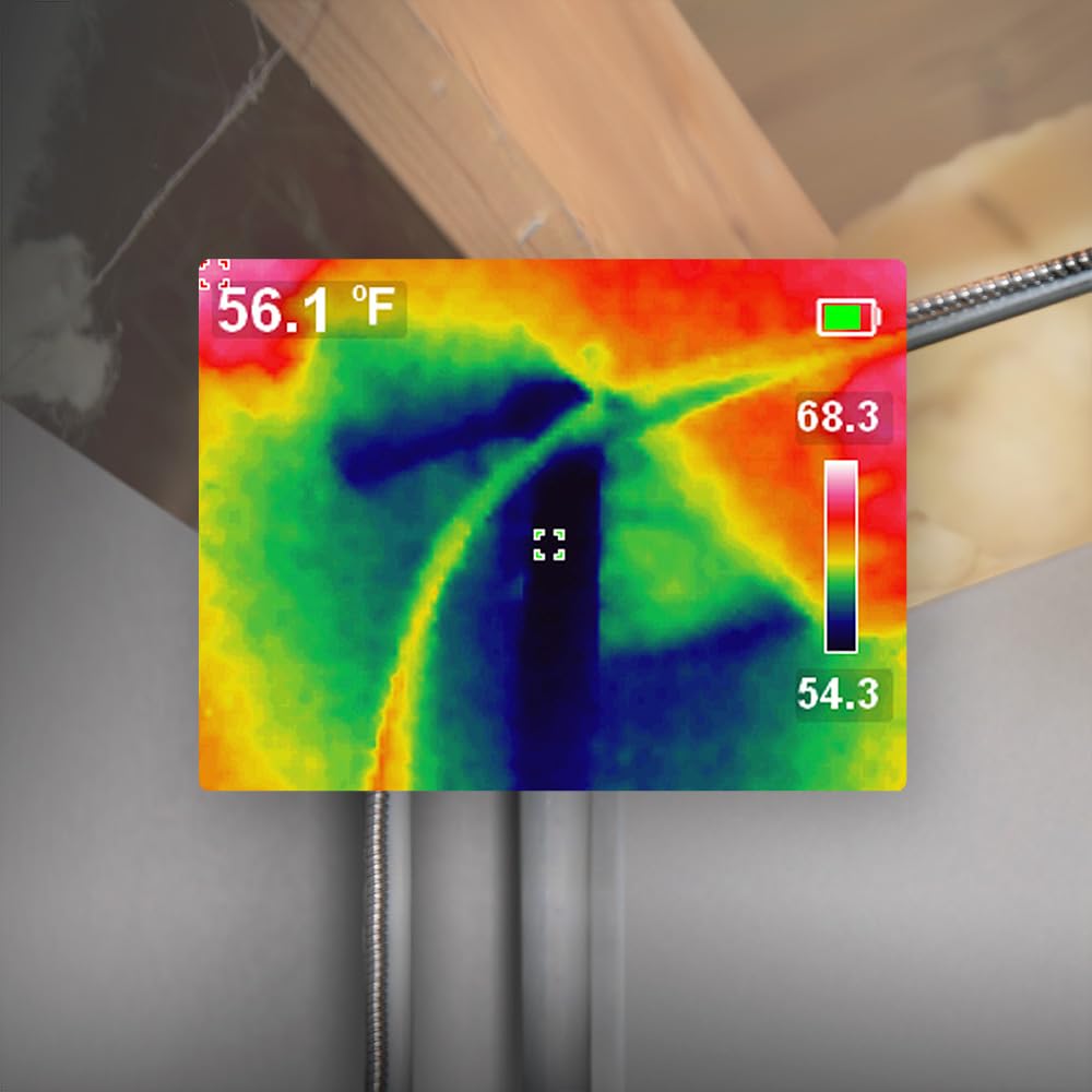 Klein Tools TOOLS Wiederaufladbares Thermo-Bildgerät, über 10.000 Pixel mit drei Farbpaletten und ho