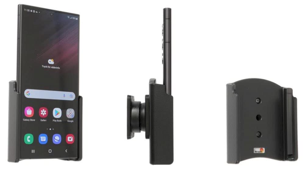 Brodit Gerätehalter 711291 | Made IN Sweden | für Smartphones - Samsung Galaxy S22 Ultra, Schwarz