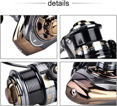 Angelausrüstung, DEUKIO Hochgeschwindigkeits-Meeresrolle 7.1: 1 Match Spool Spinning Reel für Quick