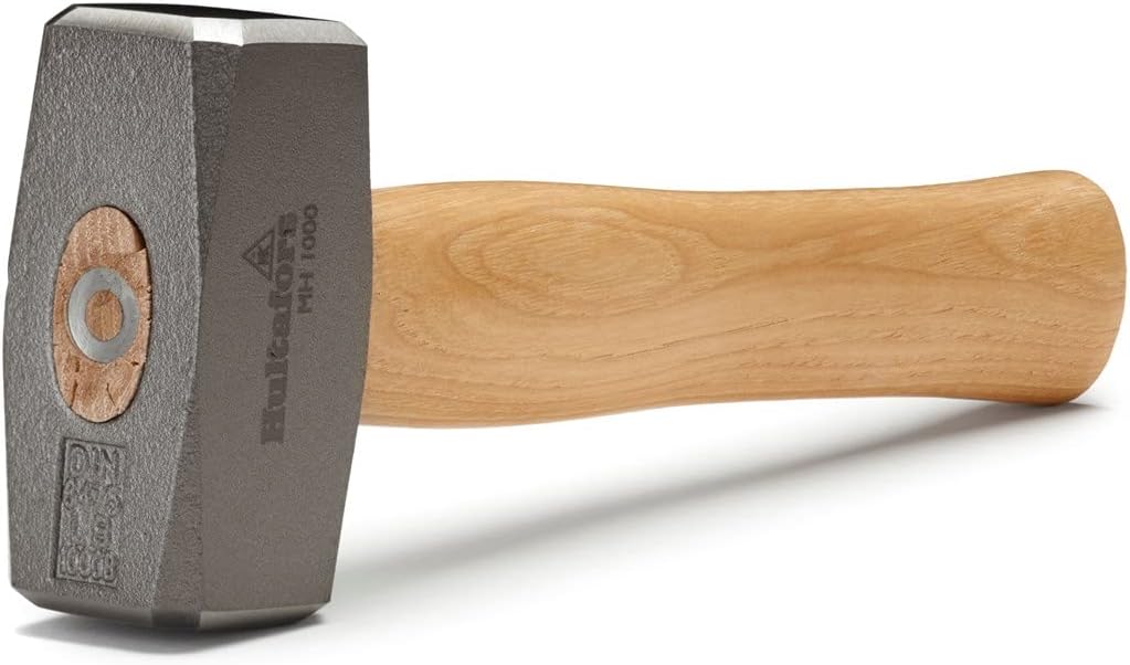 Hultafors Fäustel MH 1000, 843300, Stahlfäustel mit Hickorystiel 1000g Kopfgewicht