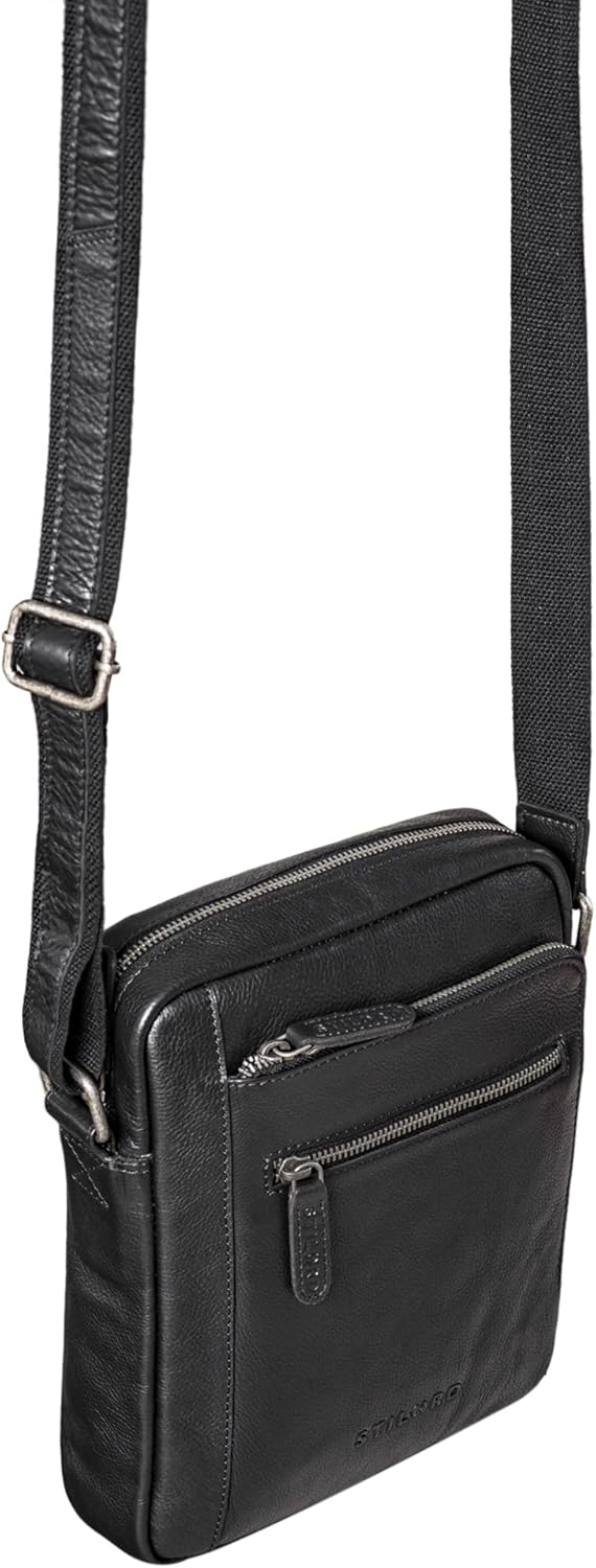 STILORD 'Bruce' Vintage Herrentasche Ledertasche Kleine Umhängetasche für Männer 9.7 Zoll iPad Tasch
