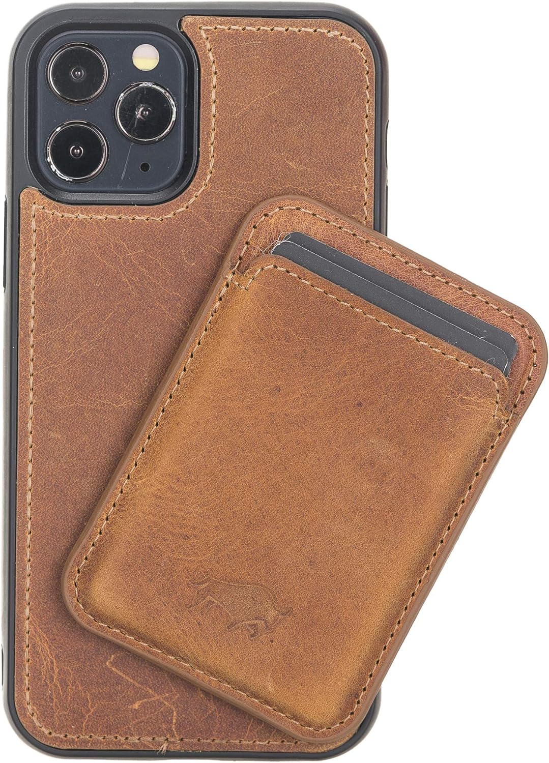 Solo Pelle Lederhülle + magnetische Geldbörse für das iPhone 12 Pro Max in 6.7 Zoll Case Leder Hülle