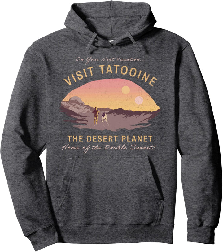 Star Wars Visit Tatooine The Desert Planet Pullover Hoodie