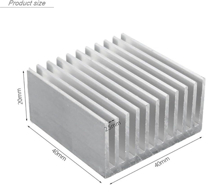 Aluminium-Chipsatz Kühlkörper Kühlkörper Kühlkörper Kühlflosse Silber für CPU LED Power Active Kompo