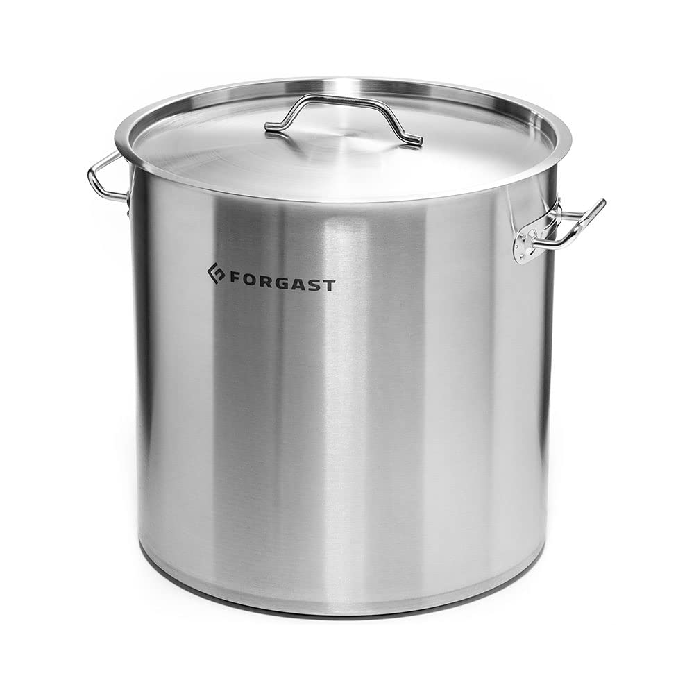 Hoch Edelstahl Kochtopf | 21L Liter | Deckel | Topf | Induktion, Gasherd, Elektro | Spülmaschinengee