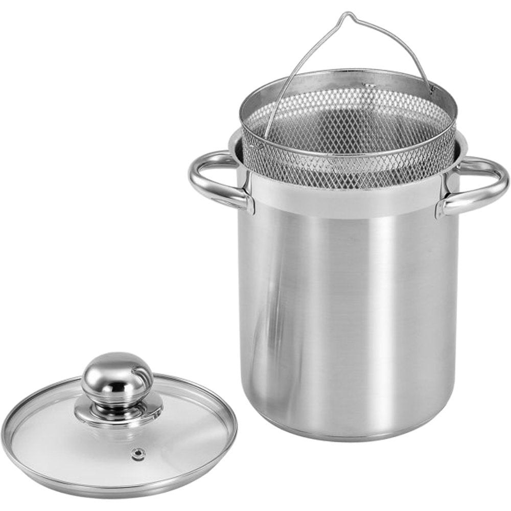 Pasta/Spargeltopf Edelstahl mit Einsatz 4,1L