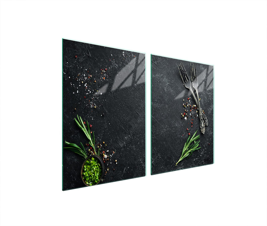 DarHaus Herdabdeckplatten 45x52 cm 2-teilig Ceranfeldabdeckung Induktion Herdschutz Spritzschutz Gla