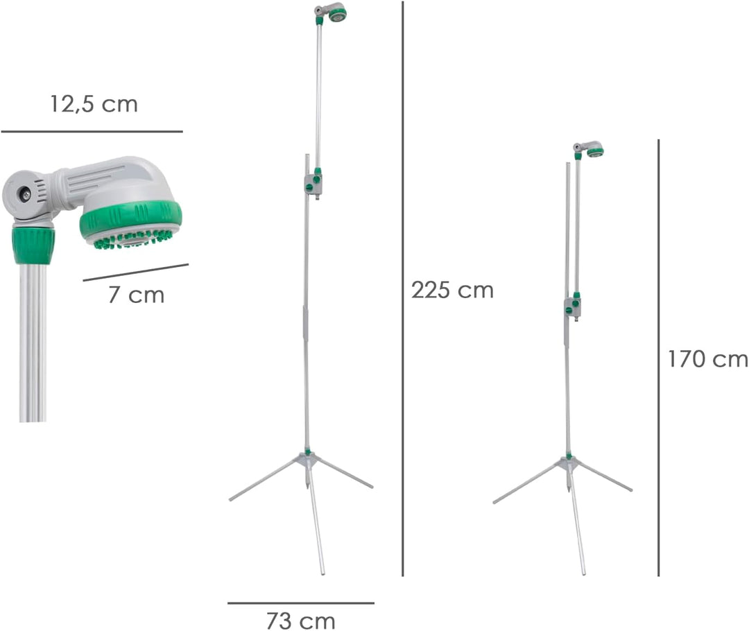 WOLFPACK LINEA PROFESIONAL Tragbare Gartendusche mit Stativ